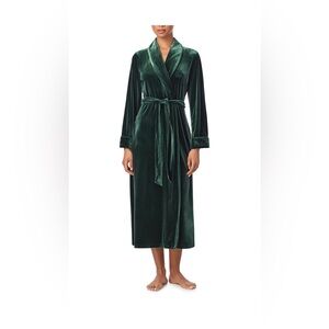 Lauren by Ralph Lauren Velvet Long Shawl-Collar Robe